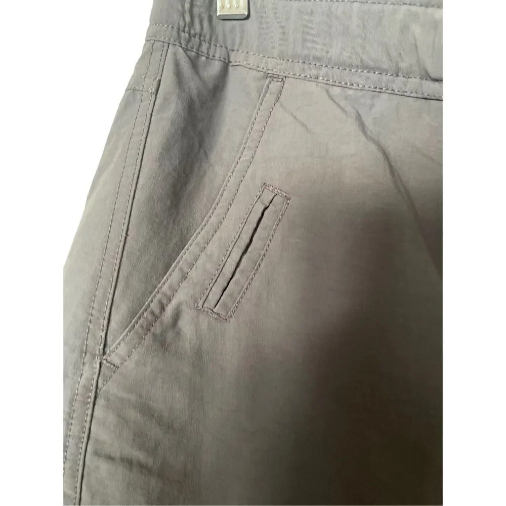 Nordic Track Men's Gray Adjustable Belt Convertible Cargo Pants Size 36W